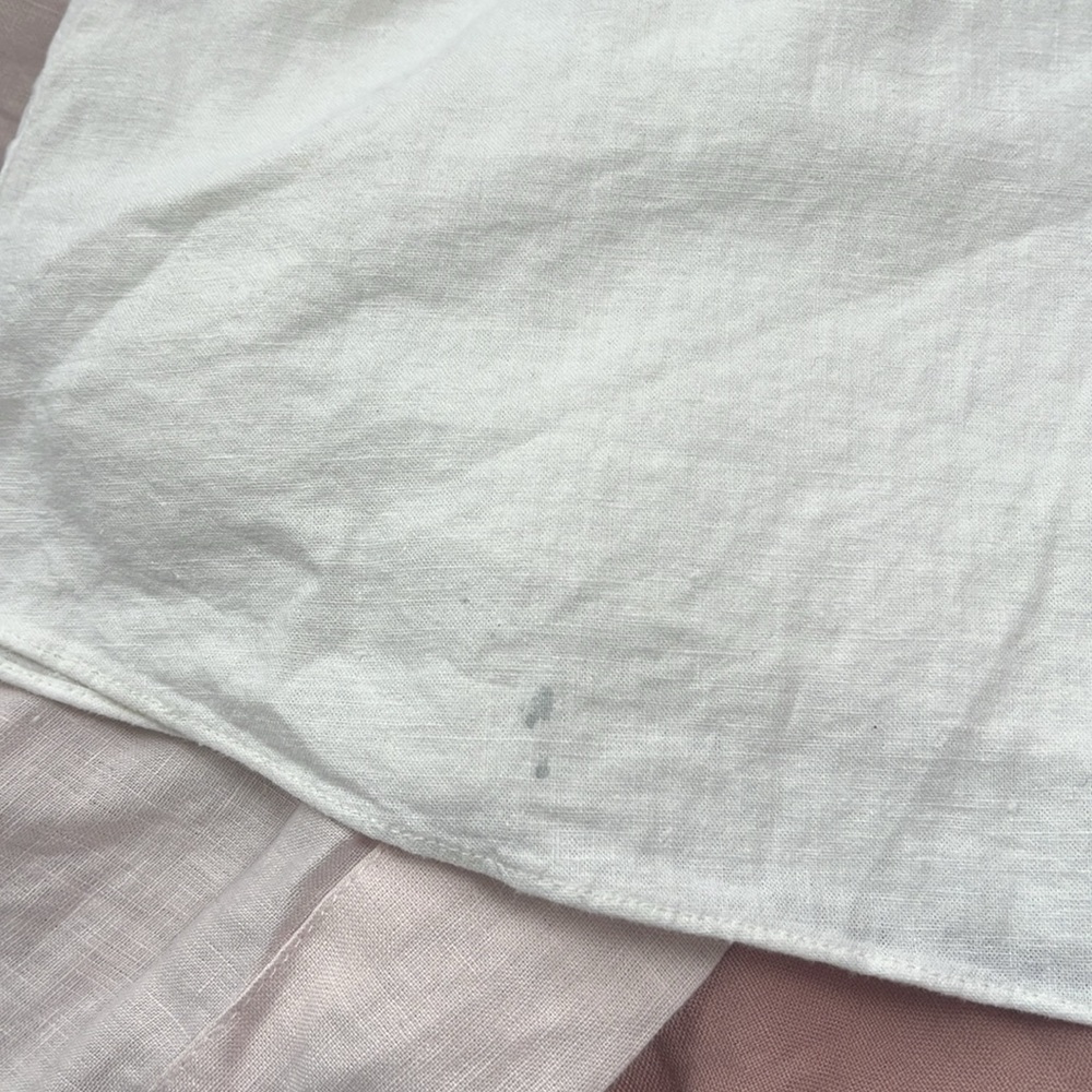 Madewell Linen-Blend Button-Wrap Midi Dress - Lighthouse (6) - Picture 6 of 8